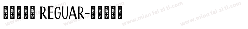 优设标题罴 Reguar字体转换